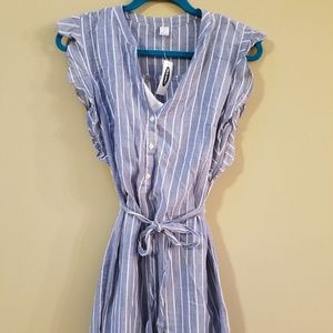 Old Navy Chambray Striped Dress